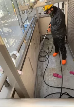 神戸市で外壁塗装（高圧洗浄・下地処理・塗装）のサムネイル